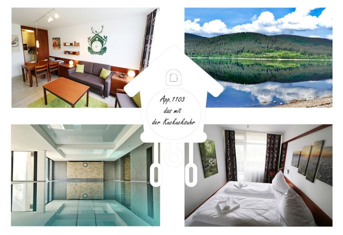 Kurhotel Schluchsee App. 1103 - das mit der Kuckucksuhr, mit Indoorpool, Schluchsee