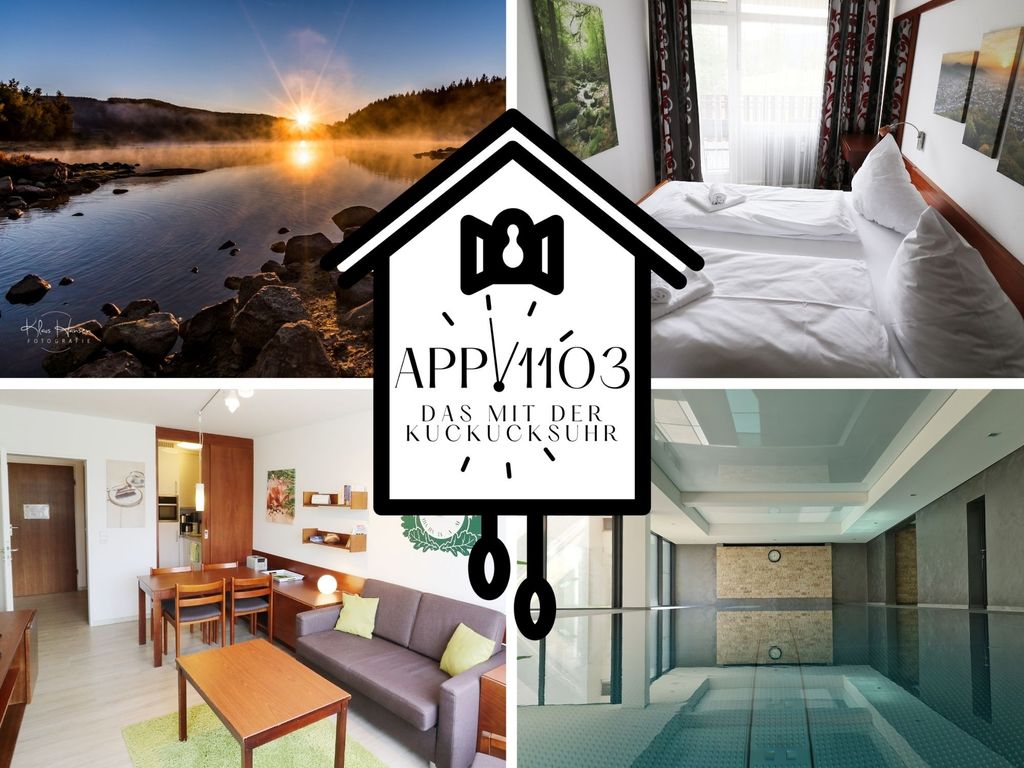 Kurhotel Schluchsee App. 1103 - das mit der Kuckucksuhr, mit Indoorpool, Schluchsee