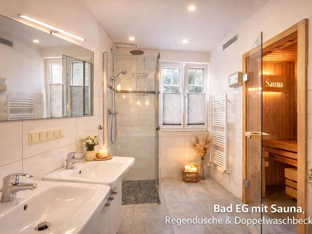 Villa Mara - für 12 Gäste, Sauna, 1 Wirlwanne, 2 Duschen,  Kamin, 5 SZ, 3 WC, Highspeed Internet, abgezeuntes Grundstück