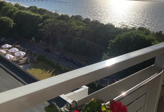 Traum Meerblick / 1.Reihe Strand / Meerblick Balkon /Misdroy Strand / Seebrücke / Zentrum nah/ Top Lage/Hochbett 3 Pers.
