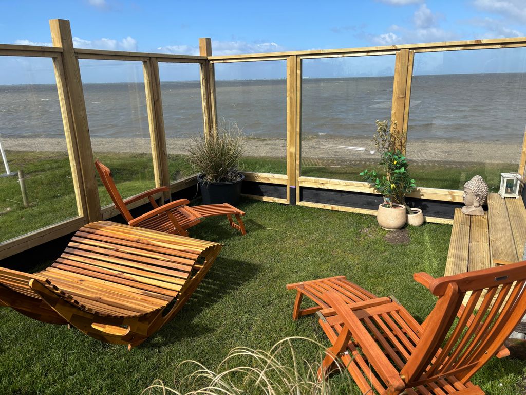 Traumlage Nr. 59 5 Meter direkt am Wattenmeer erste Reihe Luxus Chalet  unendliche Weite, eingebettet in der Natur