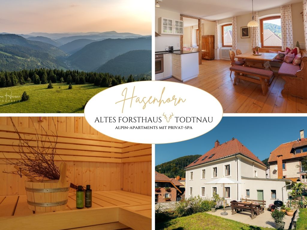 Altes Forsthaus - Fewo "Hasenhorn", mit privater Sauna, Todtnau- Feldberg