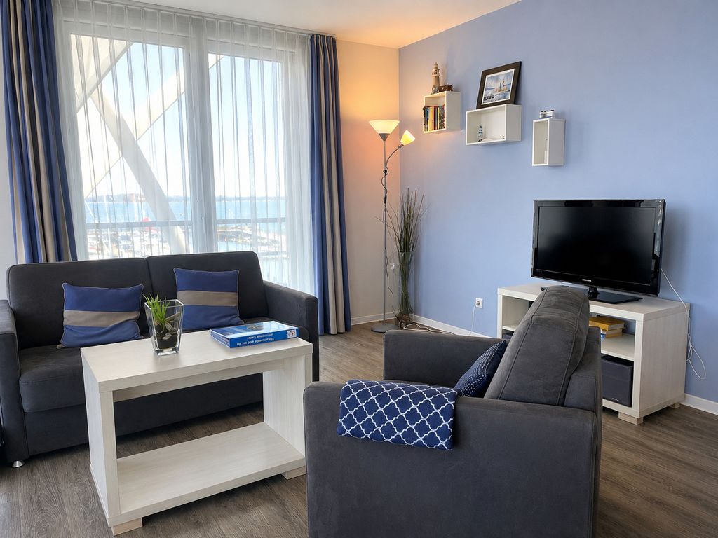 Apartment 21, Blickrichtung Binnenhafen Nord/Offenes Meer