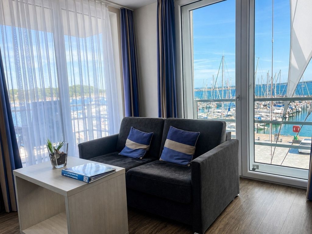 Apartment 21, Blickrichtung Binnenhafen Nord/Offenes Meer