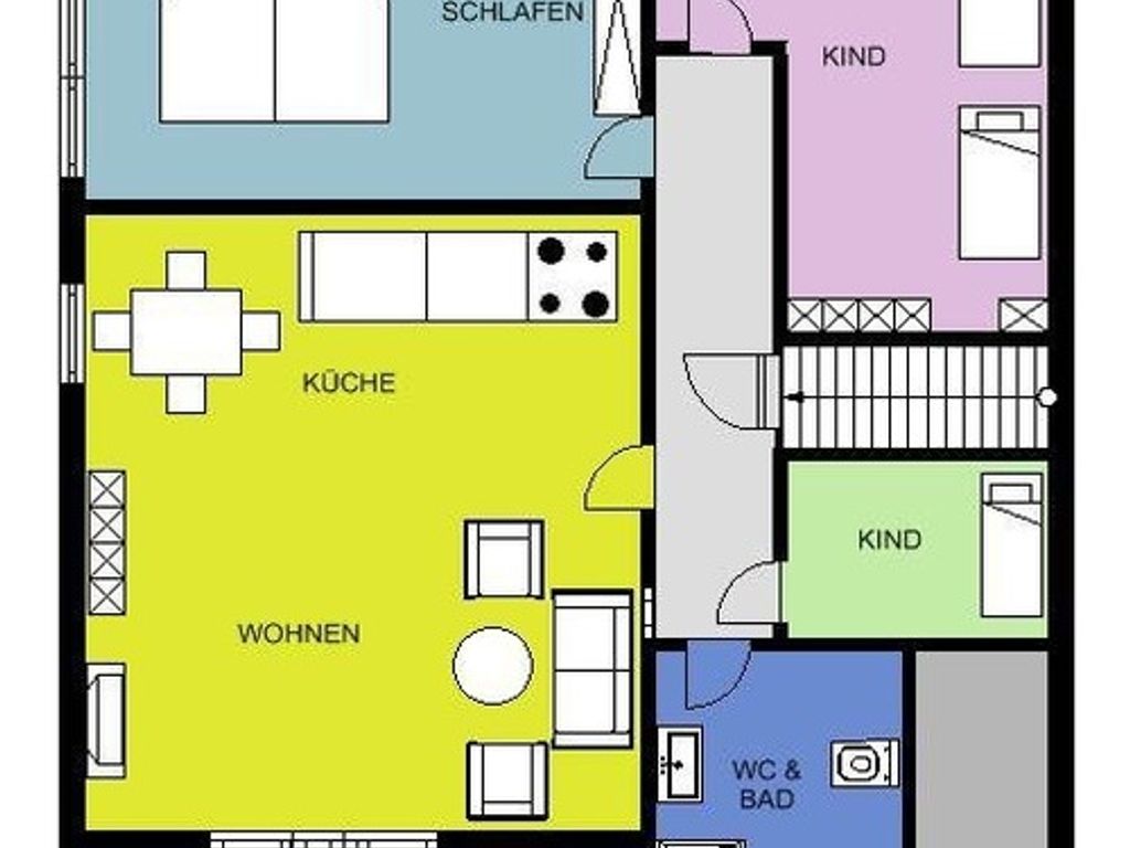 Kinder lieben es (weißes Haus OG)