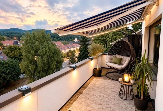 Das kleine Penthouse mit Kamin