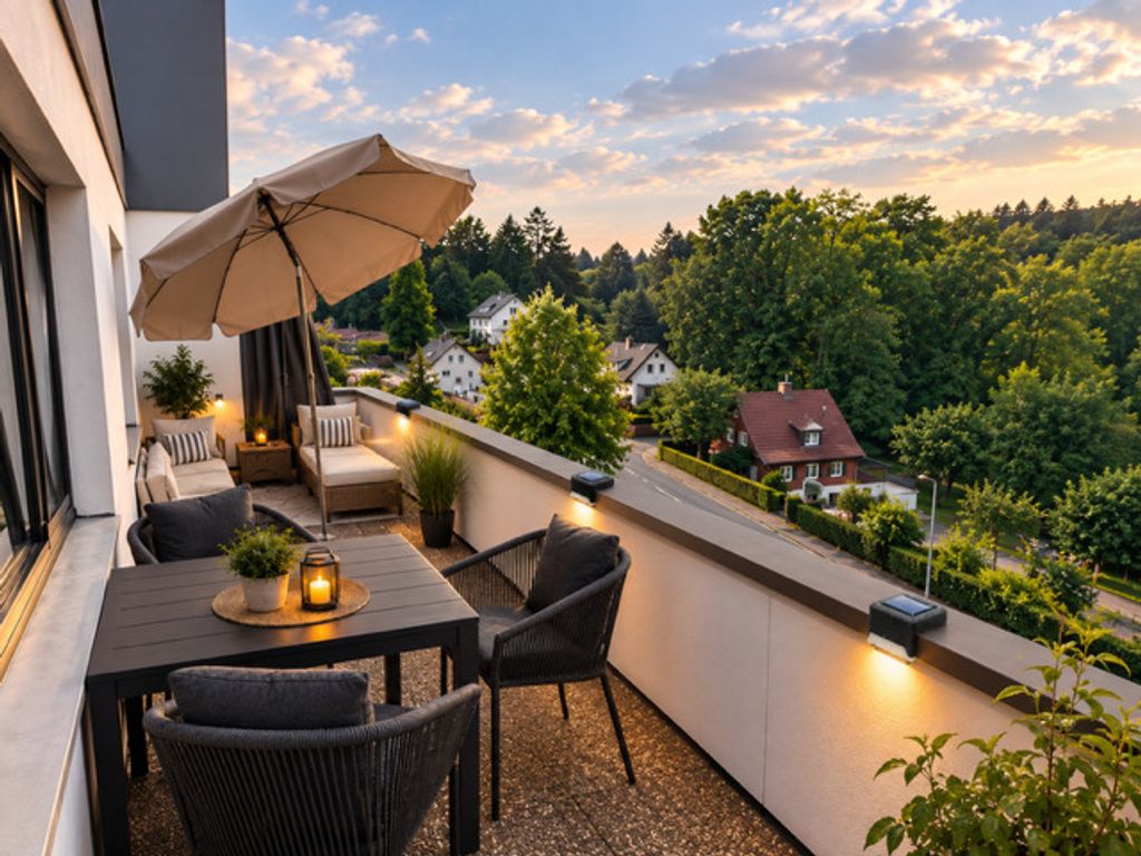 Das kleine Penthouse mit Kamin