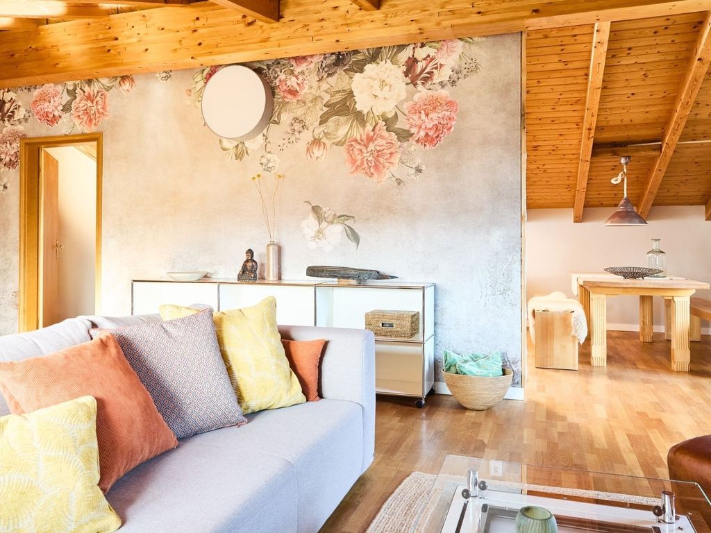 Stilvolles, gepflegtes 5*Ferienloft am Chiemsee, Balkon