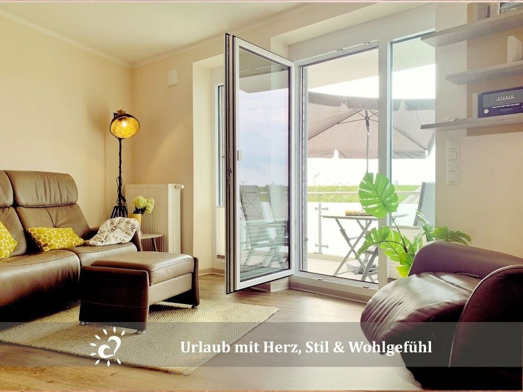 Ferienwohnung  Deichkind de BAAB Nordseeluft vom Balkon aus schnuppern