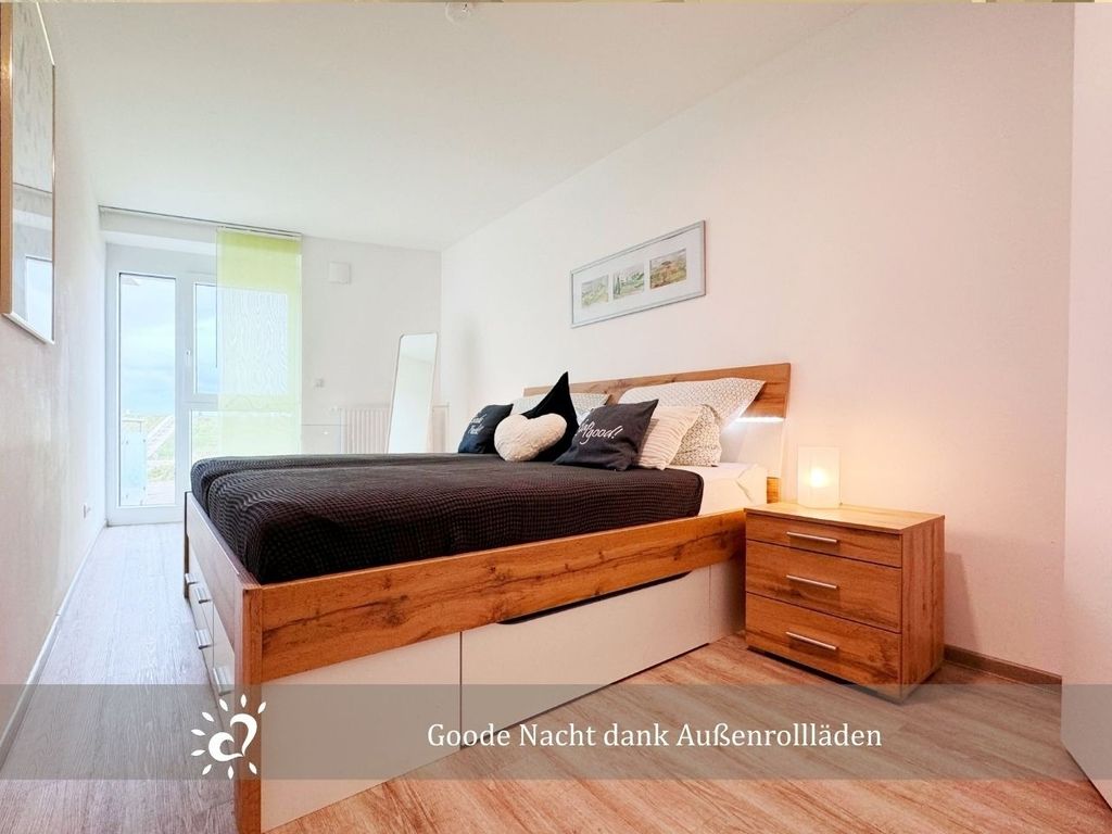 Ferienwohnung de Twargbutt Nordseeluft vom Balkon aus schnuppern