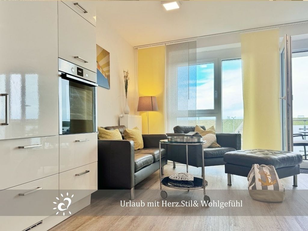 Ferienwohnung de Twargbutt Nordseeluft vom Balkon aus schnuppern