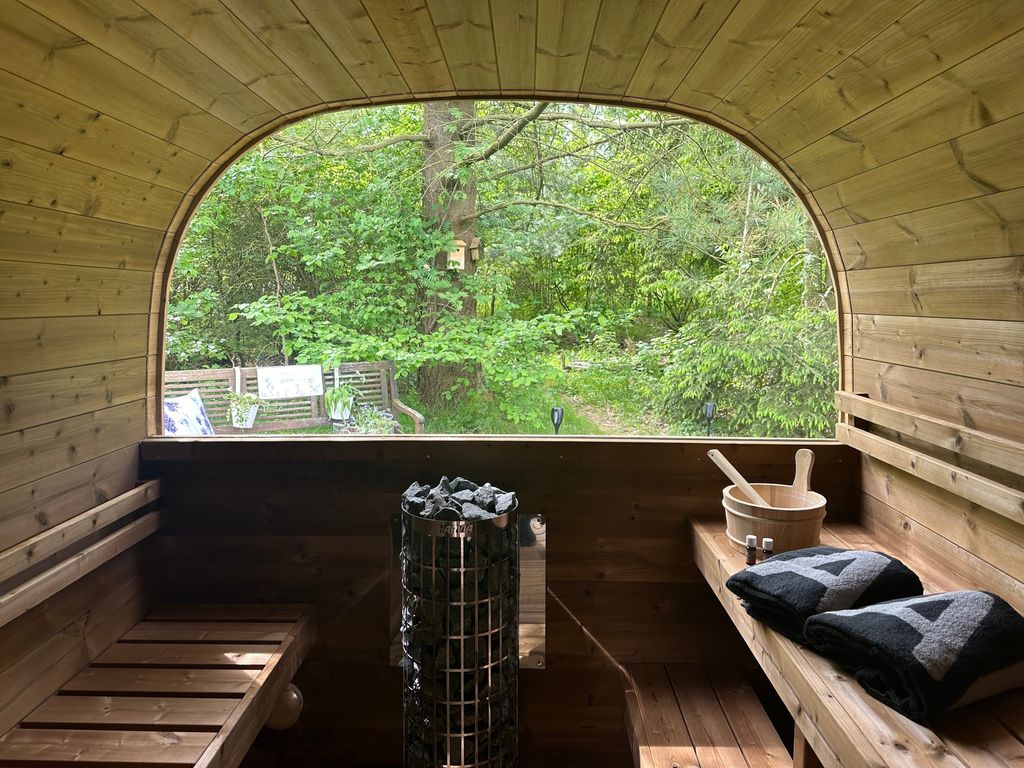 Ferienhaus Frankenwald 80qm unweit vom See in Lichtenberg - Sauna, Klima, Kamin, Garten - Bad Steben - Hof Saale
