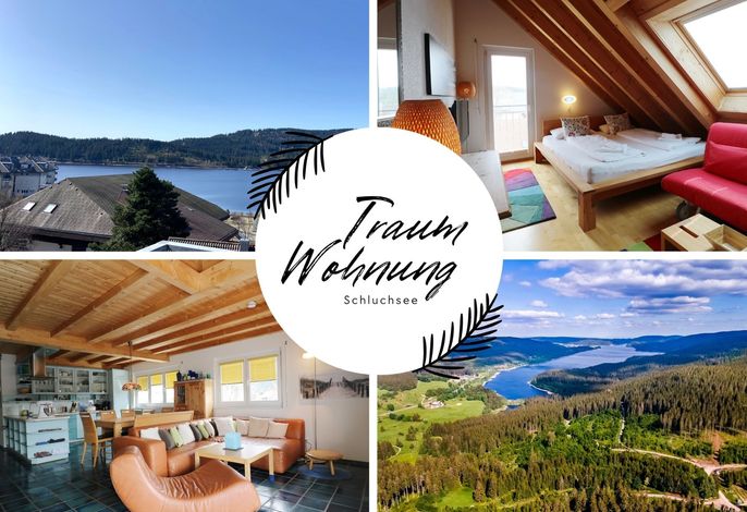 Traumwohnung Schluchsee, 2 Schlafzimmer, Blick zum See