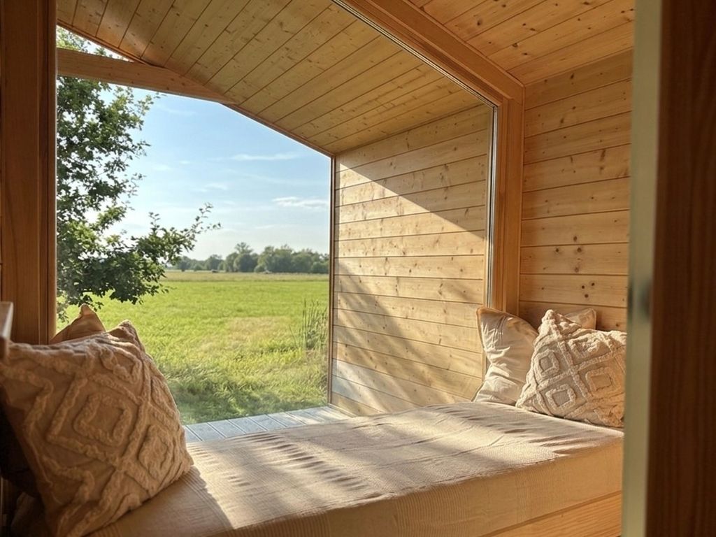 (101) Tiny House "Elbhütte" mit Wiesenblick