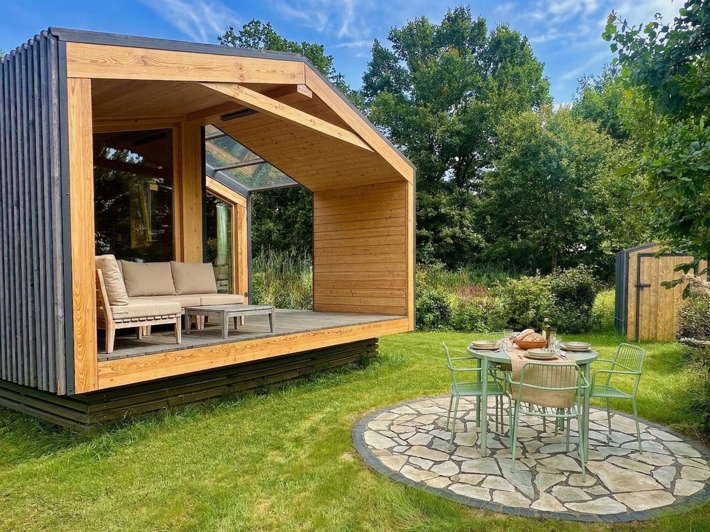 (101) Tiny House "Elbhütte" mit Wiesenblick