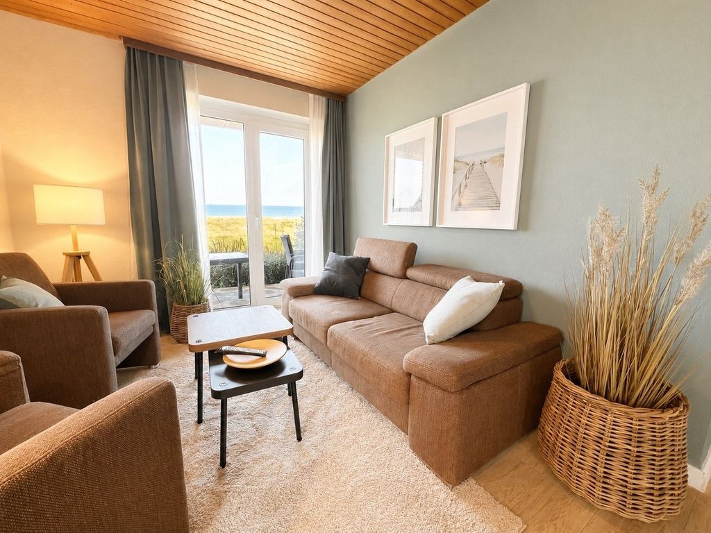 Ferienwohnung  NW 26 Terrasse mit Meerblick