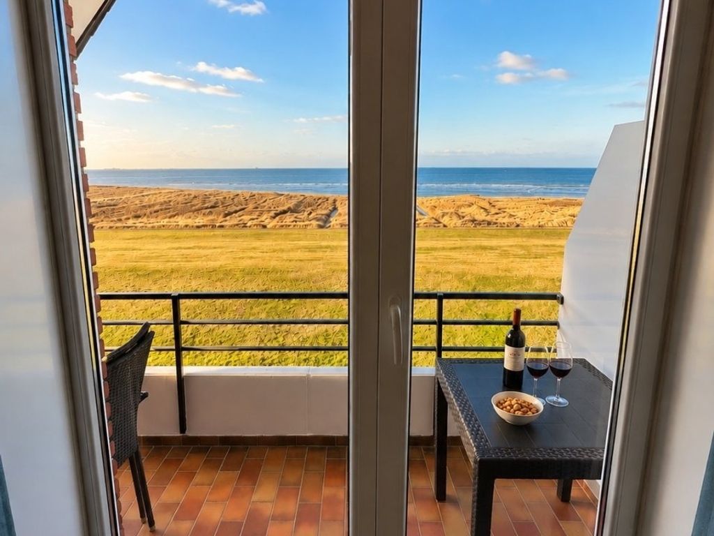 Ferienwohnung  NW 43 Balkon mit Meerblick