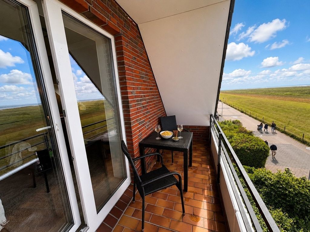 Ferienwohnung  NW 43 Balkon mit Meerblick