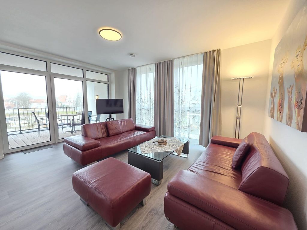 Ferienwohnung Norder Hafen mit herrlichem Blick auf das Wasser