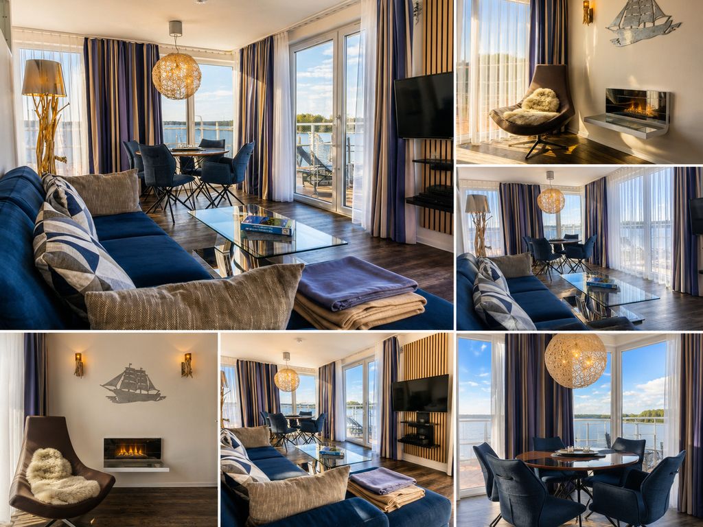 Apartment 35, "Captain's View", Blickrichtung offenes Meer, Binnenhafen, Strand