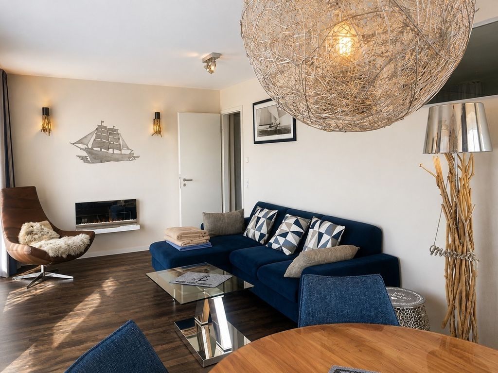 Apartment 35, "Captain's View", Blickrichtung offenes Meer, Binnenhafen, Strand