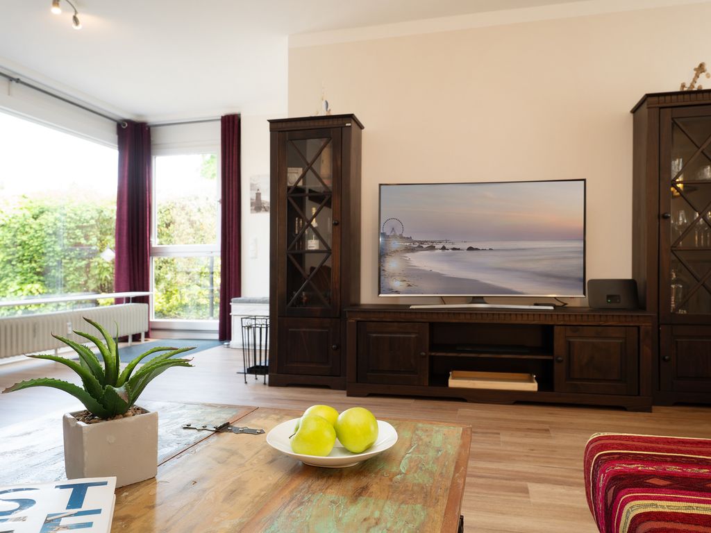 Haus Panorama Grömitz: Wohnbereich einer Ferienwohnung