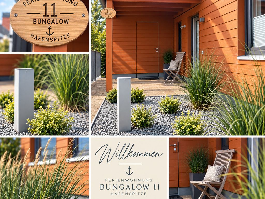 Ferienwohnung "Seglersteg, Bungalow 11" Hafenspitze