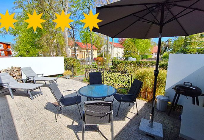 Anna**** Whg1 Brinkmannhaus 4-Sterne - praktisch fast am Strand, Terrasse, Grill – Foto 1
