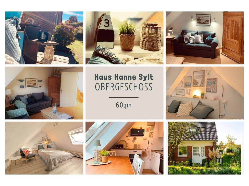 Haus Hanne Sylt ♥ Maisonette Ferienwohnung  1- 4 Personen
