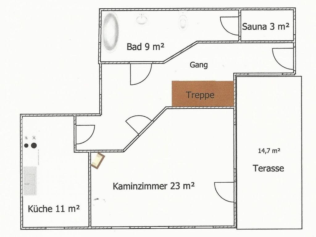 Elbblick große Loftwohnung