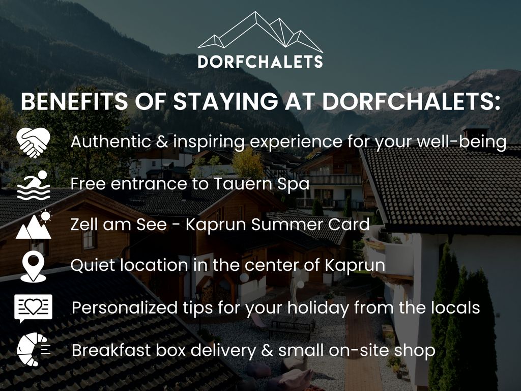 Dorfchalets - Chalet Alma inkl. Tauern Spa Therme Eintritt & Sommerkarte