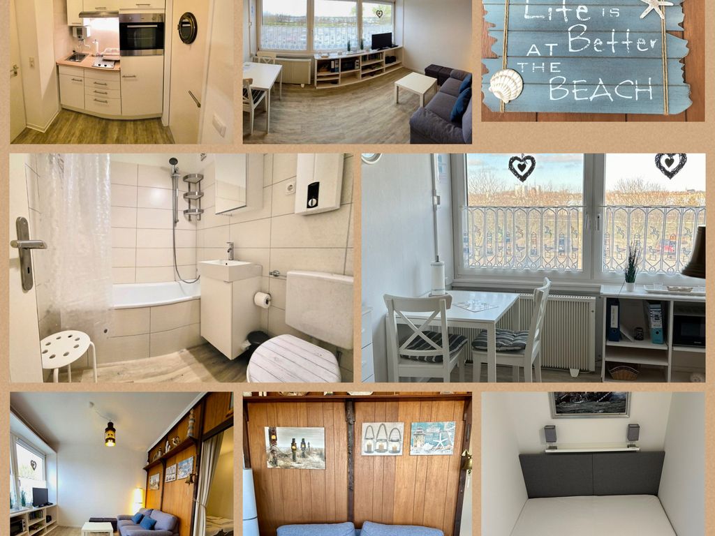 Captains Corner – Strandstudio für 2 am Südstrand Fehmarn, 2 Min zur Ostsee Parkplatz inkl.