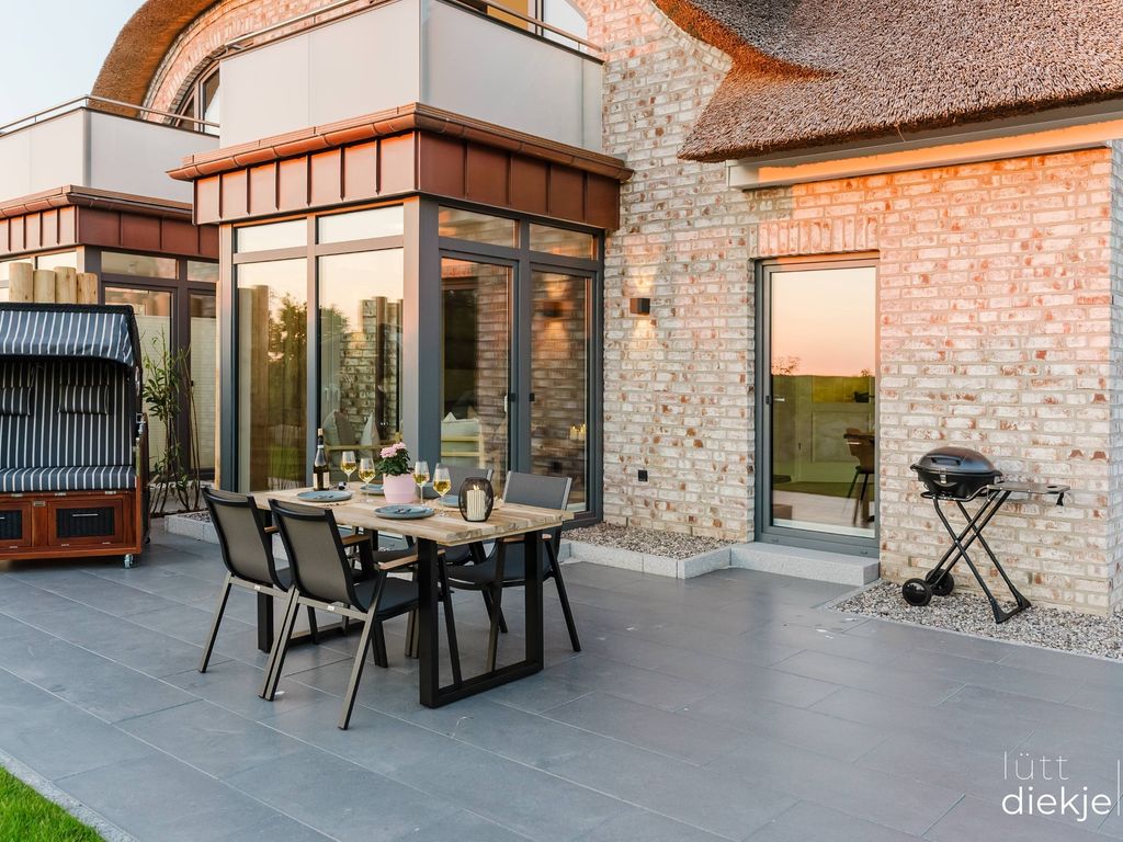 Lütt Diekje – Luxus mit Meerblick, Sauna & Kamin