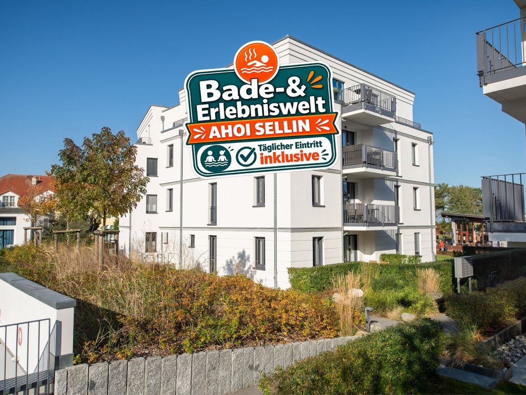 Ferienwohnung Enzian - Sauna, E-Ladestation & 150m zum Strand - Bade- & Erlebniswelt täglich inklusive