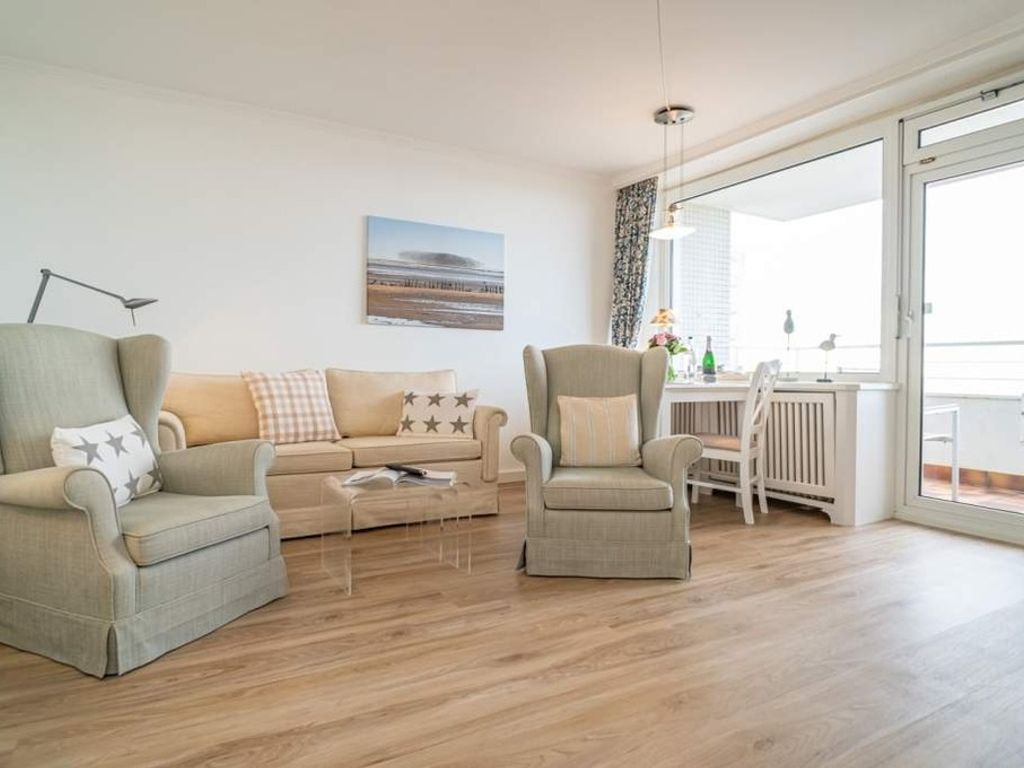 Atlantik Westerland auf Sylt: Ferienwohnung mit Meerblick
