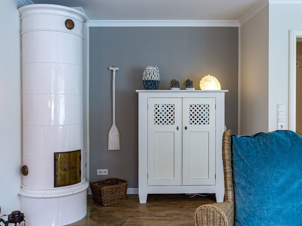 Haus an der Altstadt Wyk: Küche einer Ferienwohnung