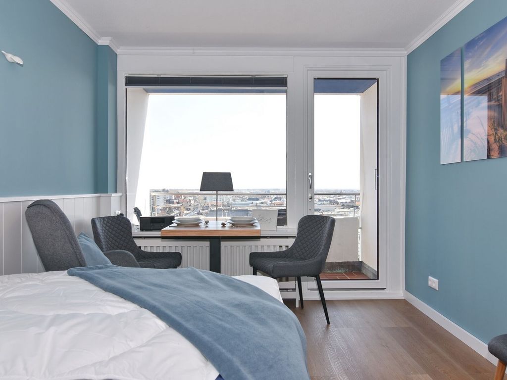 Haus am Meer, Whg. 155, Landseite mit Inselblick 7.OG