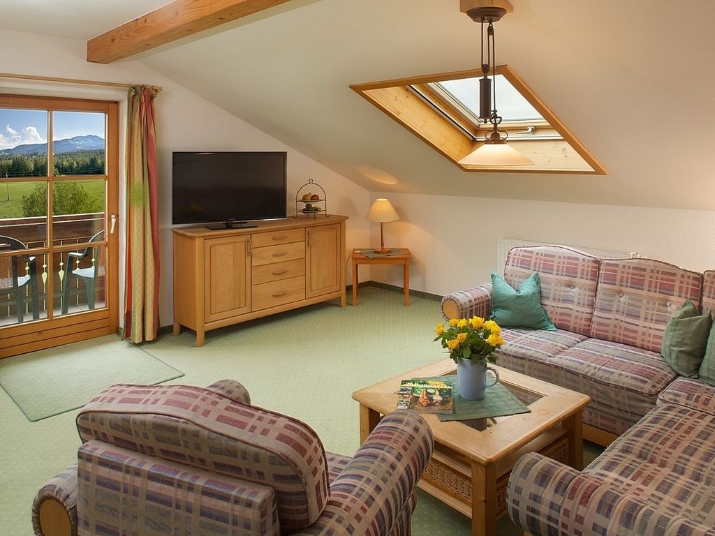 Ferienwohnung Panoramablick ****, Hof Alpenseeblick, Nesselwang/Attlesee/Allgäu