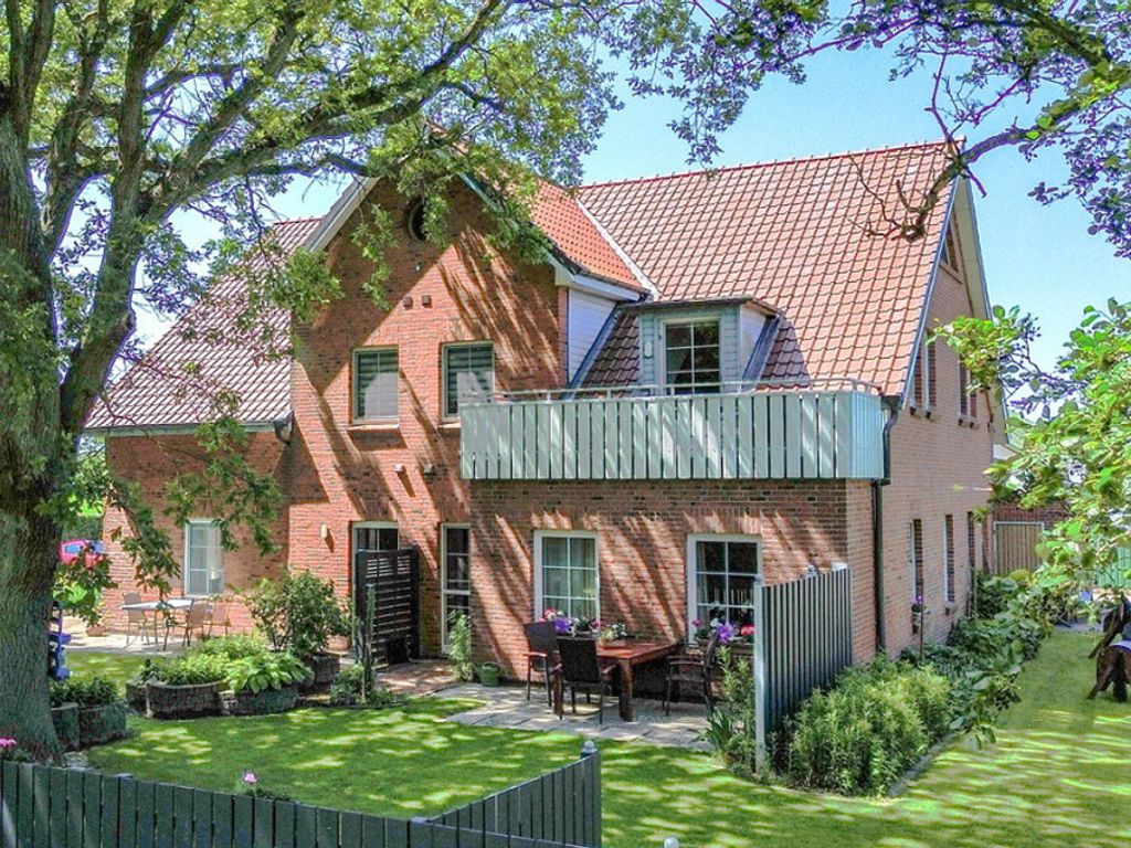 Ferienwohnung Seebär im Haus Seewind nur 800 Meter von der Nordsee entfernt auf 2.800 m² Grundstück