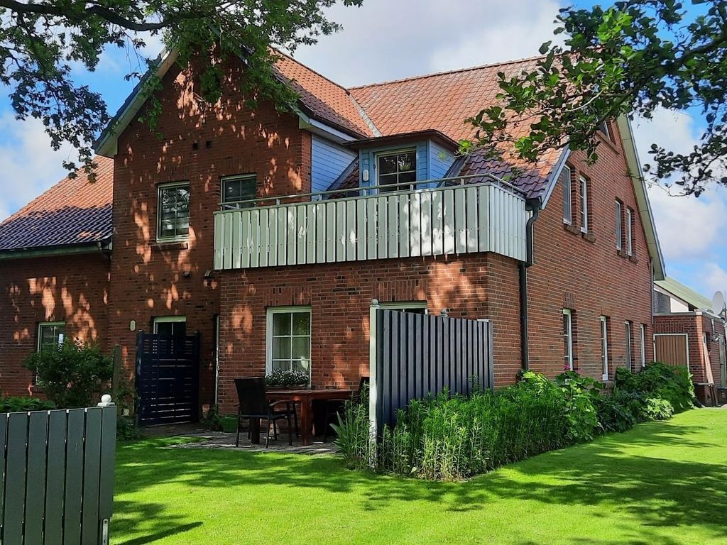 Ferienwohnung Seestern im Haus Seewind nur 800 Meter von der Nordsee entfernt auf 2.800 m² Grundstück
