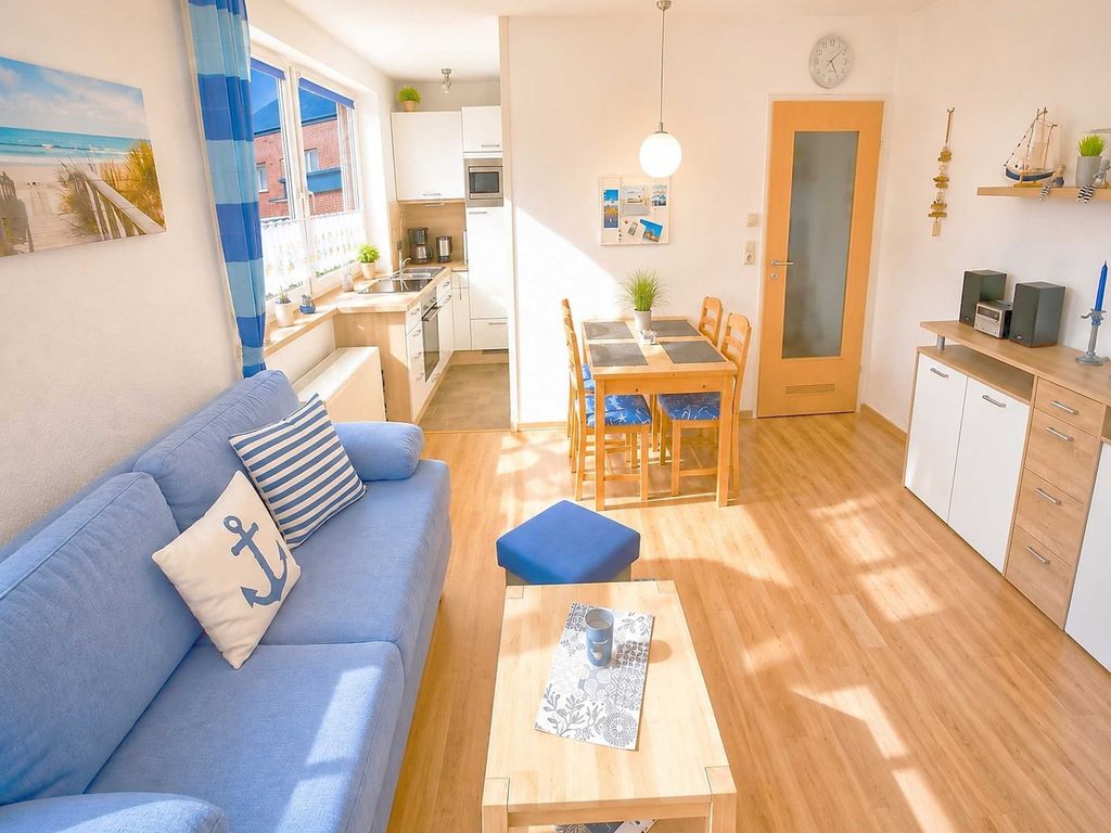 3-Sterne Ferienwohnung Deichgraf A-8, Nordsee  Burhave mit Balkon, Parkplatz, Pool & Sauna, WLAN