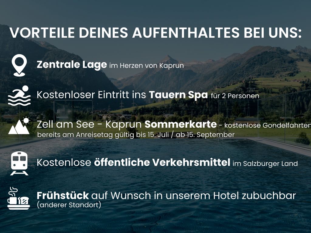 Apartment Dorfplatzerl - inklusive täglichem freien Eintritt Tauern Spa für 2 Personen und Sommerkarte