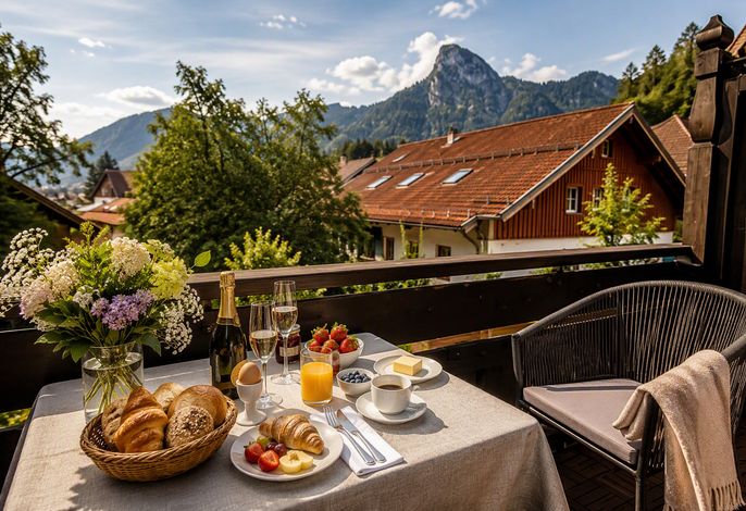 Ammergold mit herrlichem Bergblick