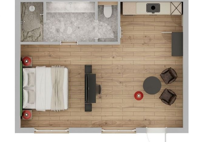 großzügiges 1 Zimmer Apartment im Neubau 203