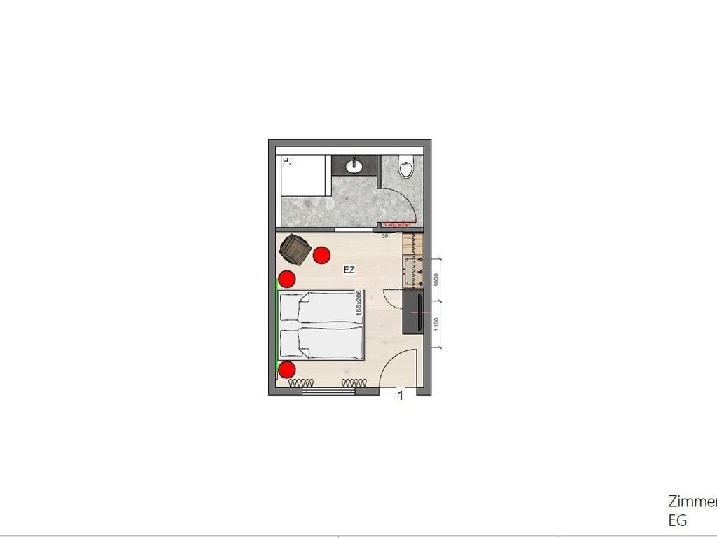 Komfortables Doppelzimmer im Neubau 108