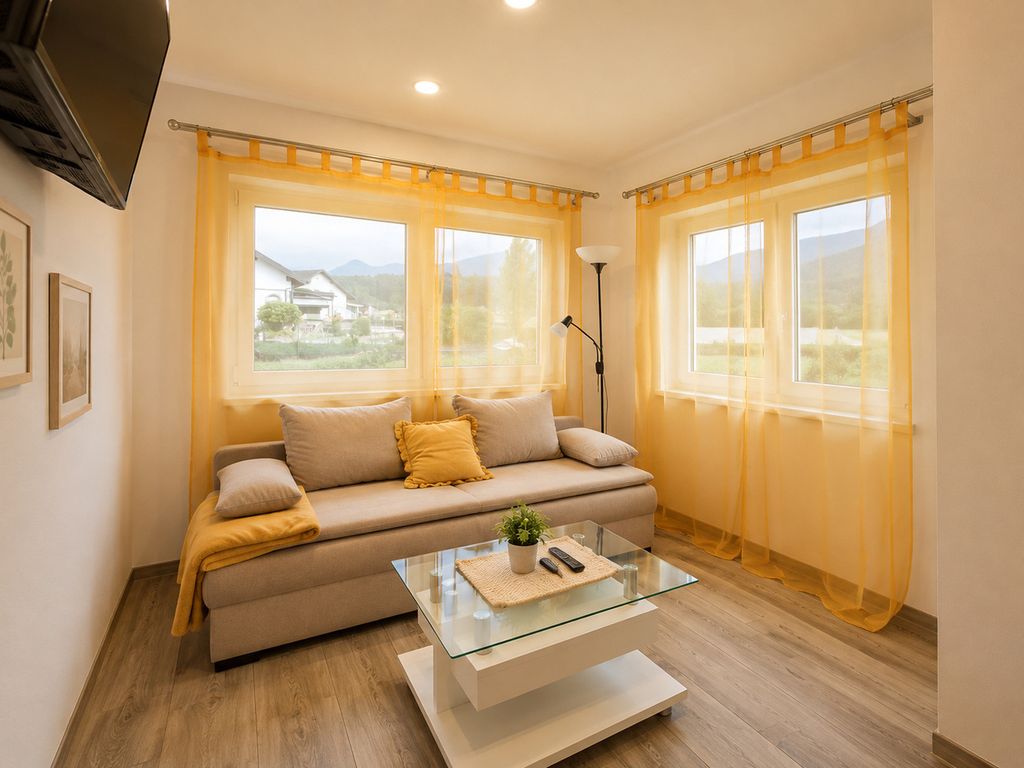 Ferienwohnung in Südkärnten – Bergblick, Fischteich & Naturidylle