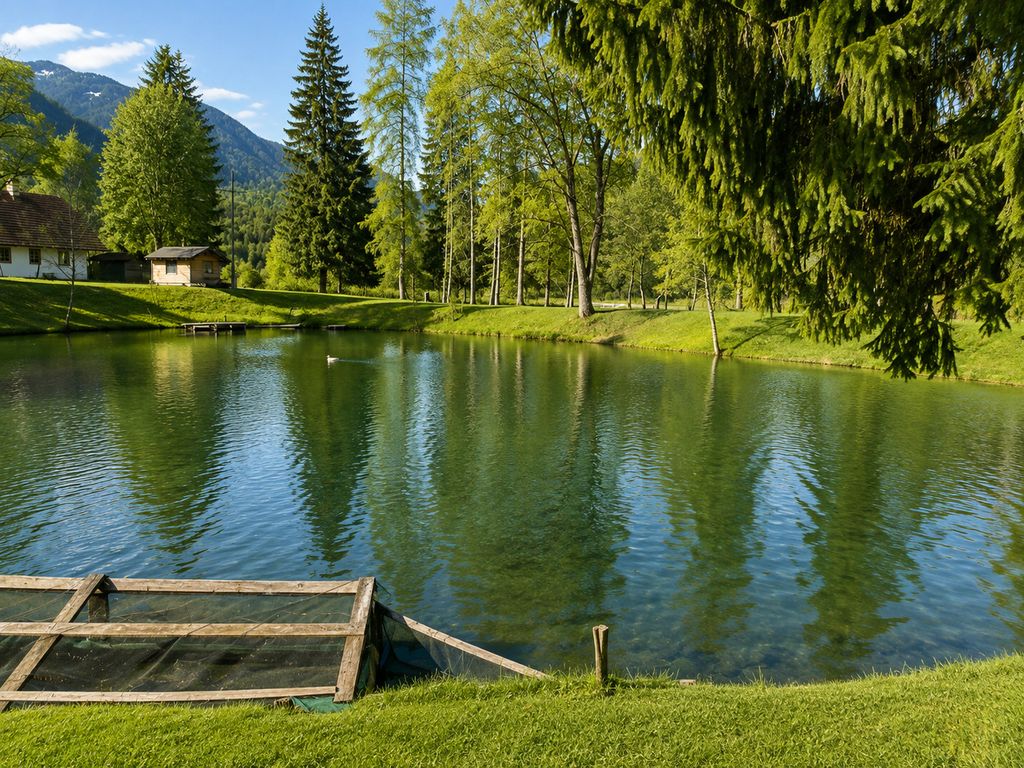 Ferienwohnung in Südkärnten – Bergblick, Fischteich & Naturidylle