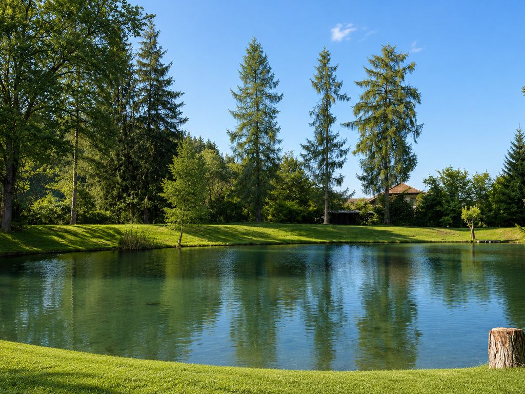 Haus mit Fischteich – Natururlaub für Familien & Hunde