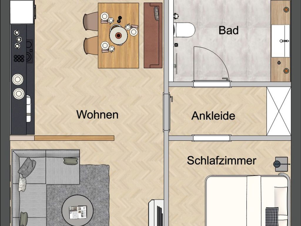 "Gestrandet Süd" | Sauna-Appartement (66 m²) | APPARTO Grömitz