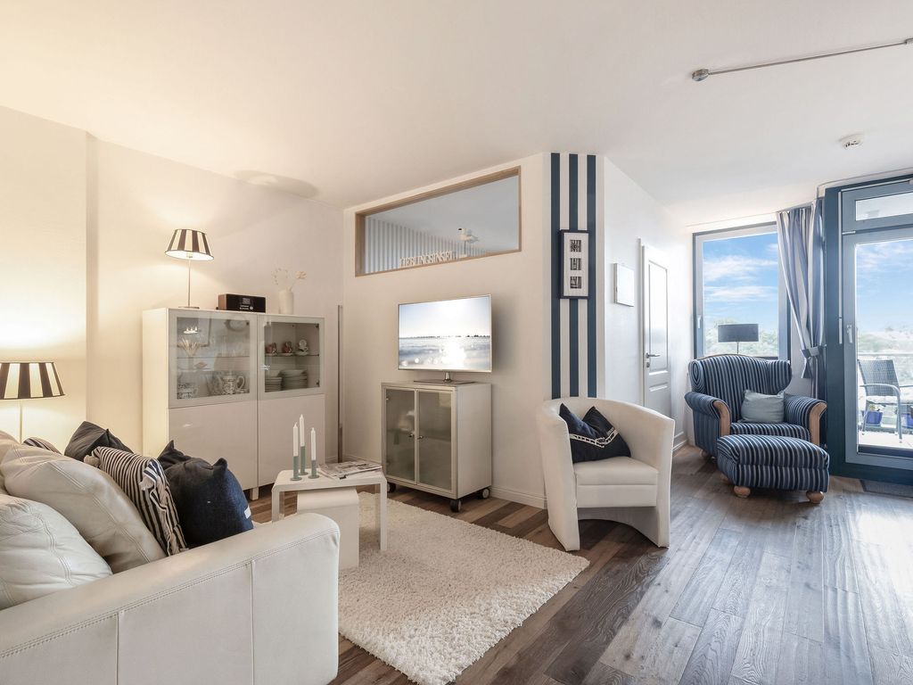 Strandburg Strandfeeling: Balkon mit Seeblick